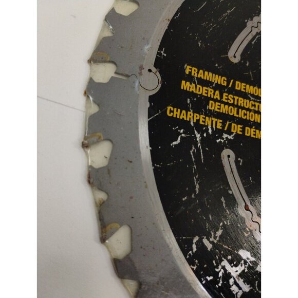 DeWalt DWA31724D 7-1/4" 24T 2X SP Demolition Saw Blade Circular Framing 7000RPM - Picture 3 of 10